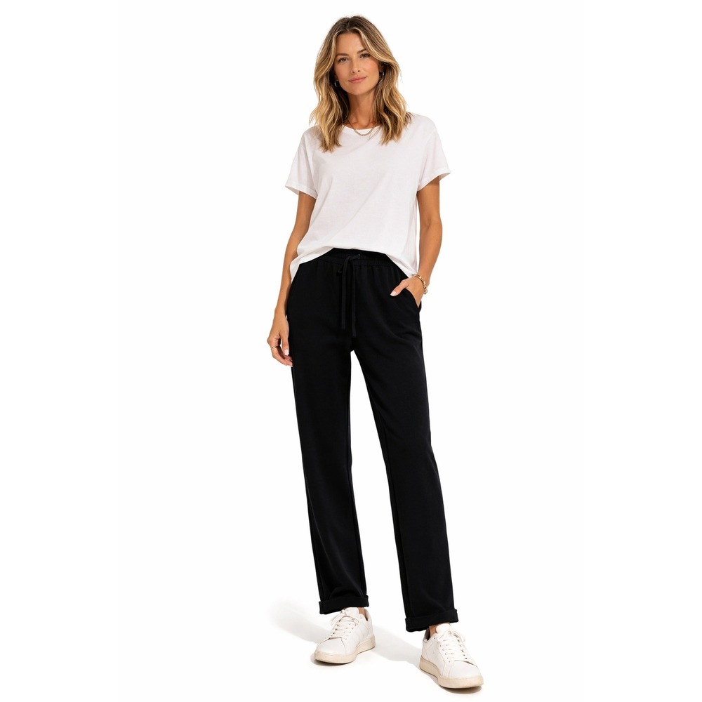 J. Crew Womens Black No Wrinkles Travel‎ Elastic Waist Casual Pants Size 4 S